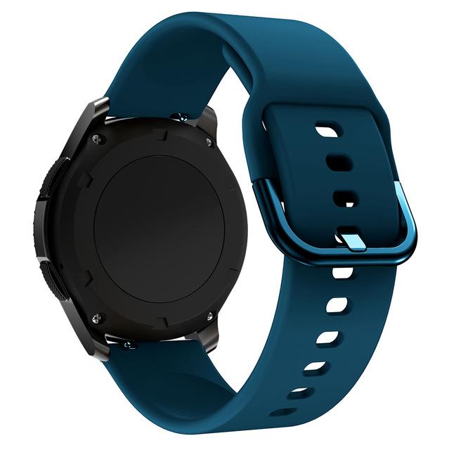 Силиконовый ремешок для Samsung Active 2/Amazfit Bip/Huawei Watch 3/GT2 Спортивный мягкий браслет для 20-мм ремешка Galaxy Watch 4