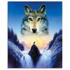 Full Round 5D DIY Diamond Painting Wolf Diamond Embroidery Animal Diamond Mosaic