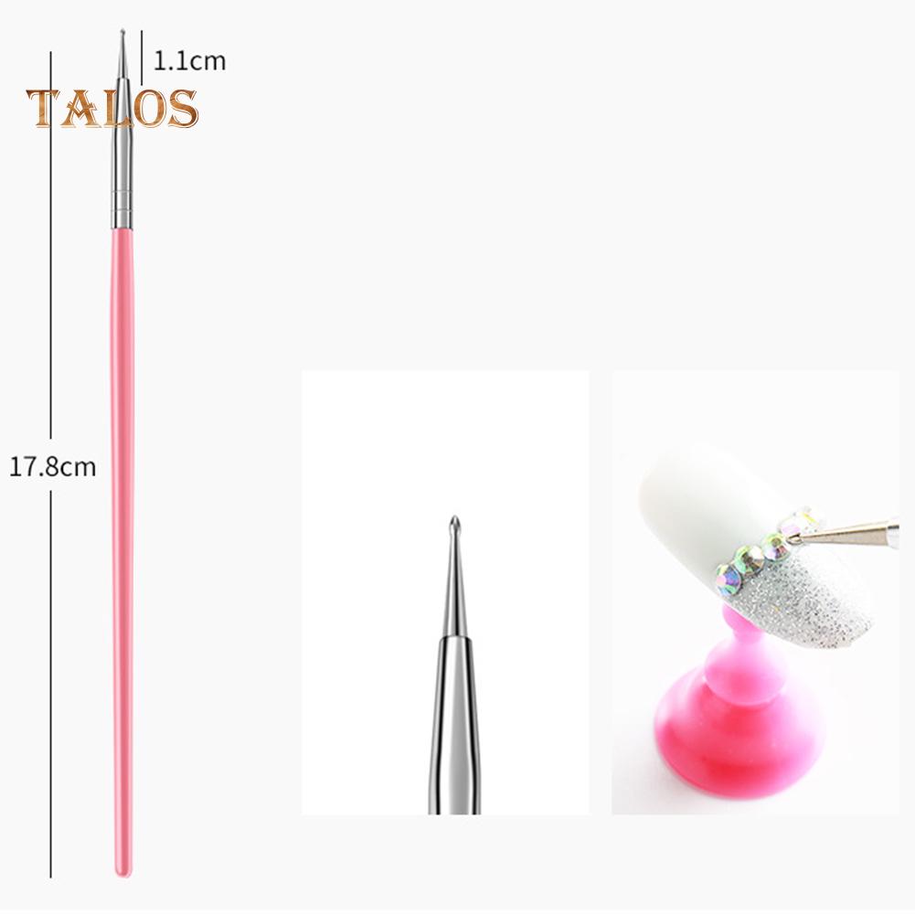 TMS 15 шт., крючок для дизайна ногтей, точечная ручка для рисования, кисти для макияжа, маникюрный инструмент