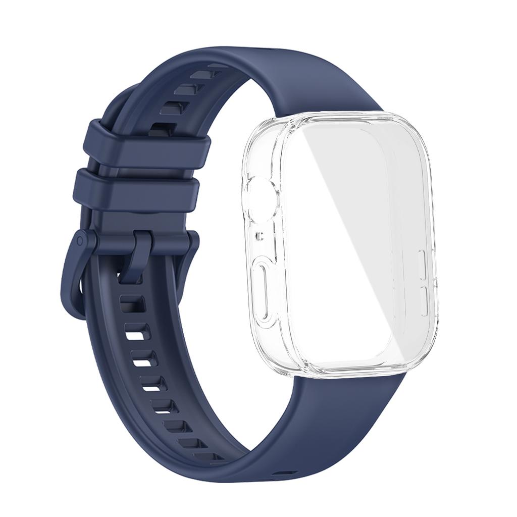 Для Huawei Watch Fit 3 Ремешок Мягкий Силикон Спортивный Браслет + Мягкий Чехол из ТПУ Дышащий Браслет для Умных Часов Для Huawei Fit3 Correa