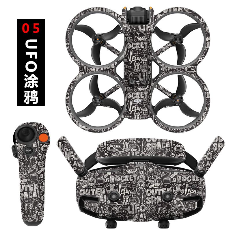 Красочные наклейки для очков DJI Avata 2 Goggles 3 наклейки Очки полной защиты ПВХ наклейки для аксессуаров для дронов DJI Avata 2