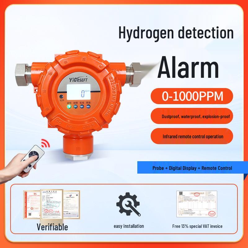 Explosion-Proof Hydrogen Alarm & Charging Station - Fixed Flammable Gas Detector