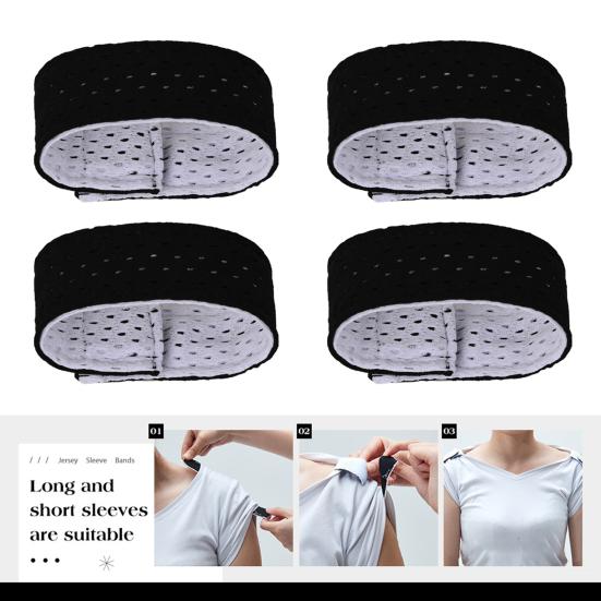 4 пары нарукавников из джерси для футбола, баскетбола, волейбола, дышащие сетчатые нарукавники, ремешки-держатели для рукавов, рубашки, футбол, софтбол, рукав