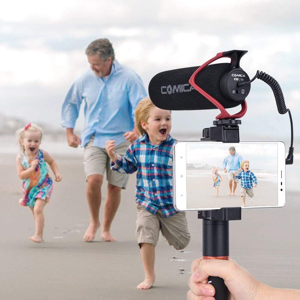 External Microphone COMICA LITE Gun High Smartphone SLR Camera Video Compatible with CVM-V30 [TRS/TRRS One-touch Switching] Microphone, Performance, &
