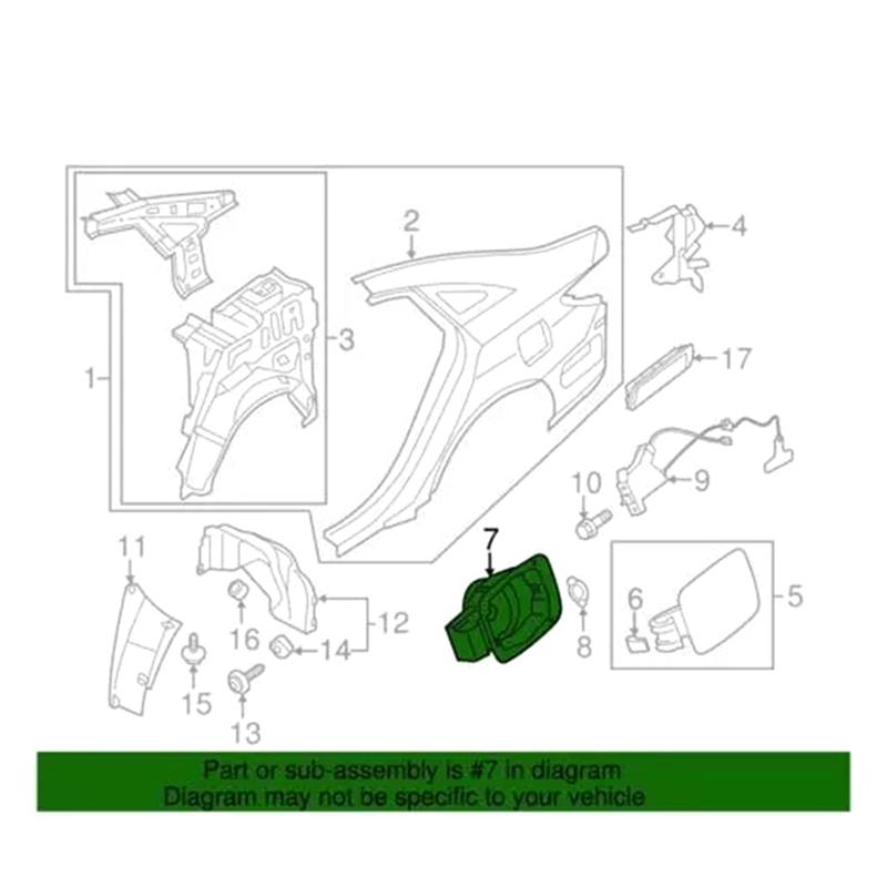 Durable-81595 3S000 Fuel Tank Door Housing 81595-3S000 For Hyundai I45 Sonata 2011-2014