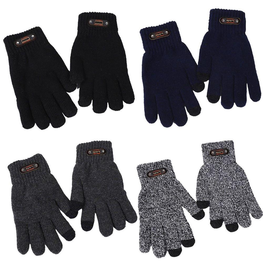 Single/Double-layer Cold-proof Gloves Thick Warm Touch Screen Glove Men's Winter Gloves  Outdoor