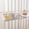 Folding Socks Drying Rack with 32 Clips Underwear Hanging Clip Durable Clothes Hanger