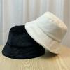 Plush Hat Women's Autumn and Winter Bucket Hat Thermal Basin Hat Top Hat Bucket Hat