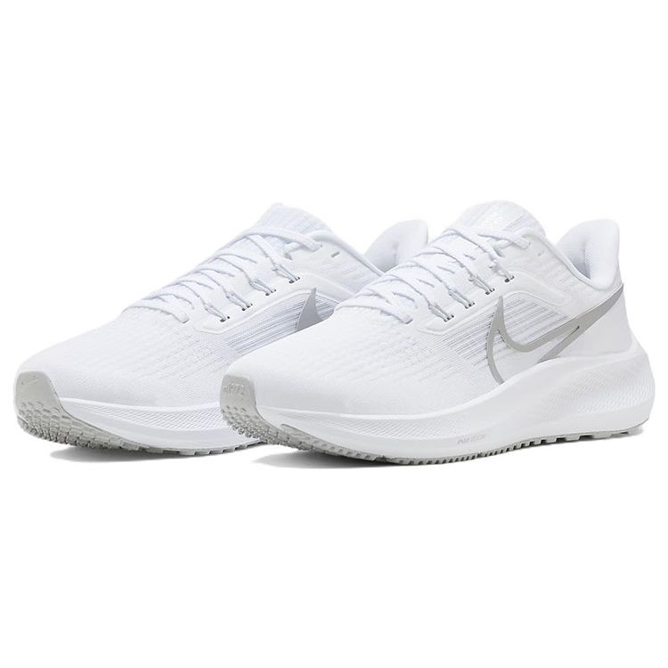 Nike Женские кроссовки Air Zoom Pegasus 39 Белый Чистый Платиновый Серый Туман Металлик Серебристый DH4072-100