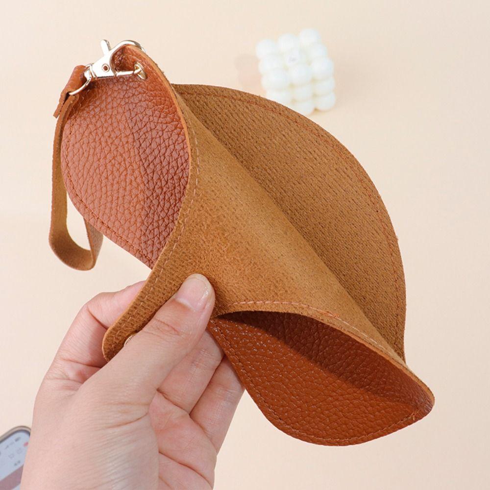 Сумка для хранения очков с пряжкой, в корейском стиле, сумка для солнцезащитных очков, сумка для очков, из ПУ кожи, мешочек