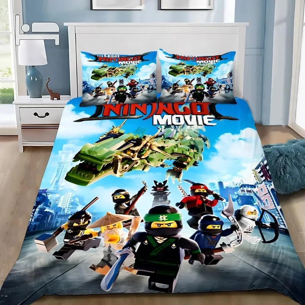 Duvet Cover Pillowcase 2/3pcs Bedding Set Game N-Nin-jagos Adult Boy Girl Bedroom Decoration Children Gift Single Double Size