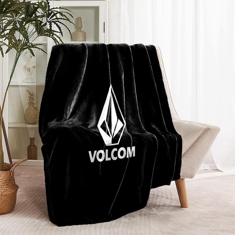 1pc Blanket V-VOLCOM LOGO1 Print Design, Lightweight Blanket for Sofa, Bed- Soft &Warm, Gift for All Seasons like Christmas, Halloween