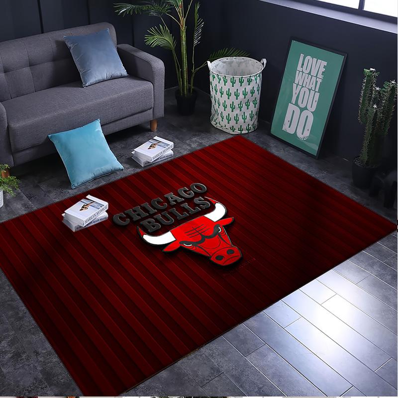 1PC rug Chicago-Bulls Logo Carpet, Chair Rug,Area Rug for Office Bedroom living rooms bedroom, Doormat decor Christmas fan gifts