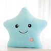 34CM Creative Toy Luminous Pillow Soft Stuffed Plush Glowing Colorful Stars Cushion Led Light Toys Gift