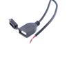 Black Dc 12V Motorcycle Smartphone Gps Dual Usb Charger Power Adapter Waterproof