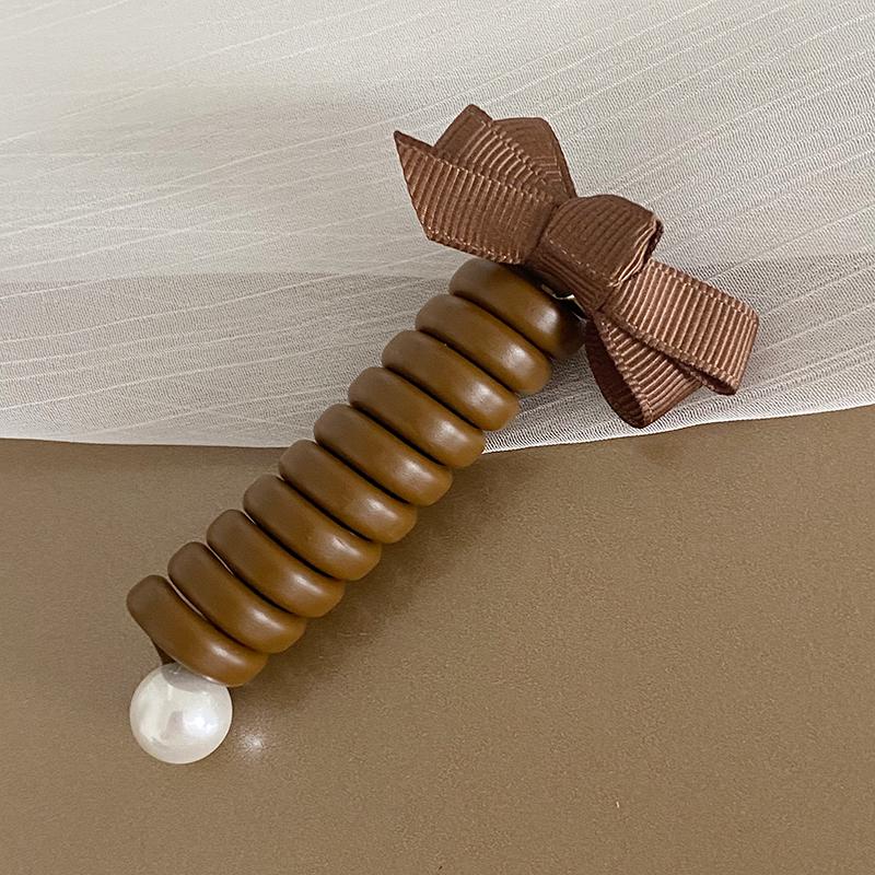 Temperament Bubble Braid Bow Hair Rope - Fashionable Ponytail Hair Ring