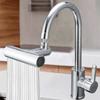 Swivel Waterfall Faucet Four-speed Adjustable Faucet Multifunction Swivel Faucet Kitchen Bathroom Basin Splash Spout