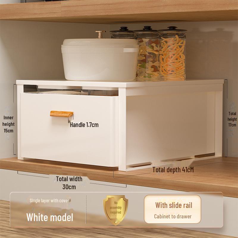 Стойка для шкафа с ящиками: Выдвижная корзина для специй и мисок