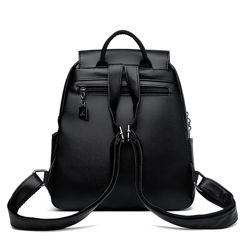 Женский дорожный рюкзак из кожи с жемчугом, школьный рюкзак