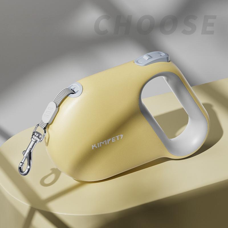 Retractable Dog Leash Automatic One Button Brake Lock Reflective Nylon Tape 360 Rotating Metal Buckle Anti Slip Handle For Small Medium Dogs Walking
