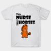 Футболка женская милая Эта медсестра любит лошадей мультяшный принт Харадзюку Кавайная футболка летняя с коротким рукавом женская футболка топ