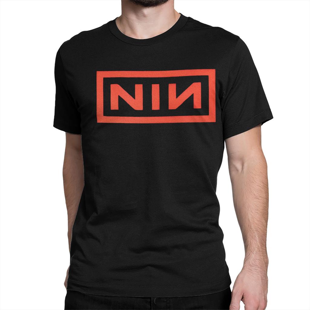 Vintage NIN Rock Band Nine Inch Nails T-Shirts Men Women Round Neck 100% Cotton T Shirt Short Sleeve Tees Original Tops