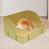 Corner Litter Box for Small Pets - Space-Saving Potty Solution