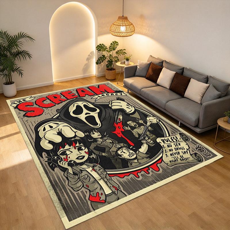 Scream Legacy Living Room Nonslip Area Rug Soft Carpet For Bedroom Game Playroom Sofa Office Home Decor Doormat Christmas Gift C9301785