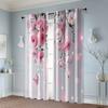 2pcs, Curtains&Drapes Floral Durable Polyester (without Rod) Decorations Outdoor Perfect for Living Room, Bedroom, Home Decor