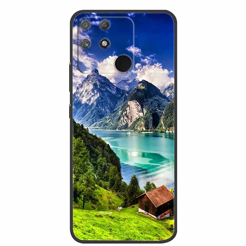 For Redmi 10C Case Redmi10C Black Soft Silicone Phone Case For Xiaomi Redmi 10C Back Cover Case Redmi 10 C Power Funda POCO C40