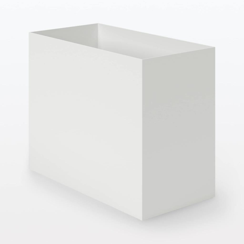 MUJI Polypropylene File Standard A4 White W15 x D32 x 38907602 Box, Type, Wide, Size, Gray, Approx. H24cm,