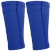 1 Pair Soccer Shin Guard Socks Double Layer Shin Pad Sleeves for Football Training BlueYouth / M