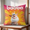 Cute FourbobBooba Cushion Cover Natural Linen Organic Fabric DoubleSided Printing Couch Pillow Covers Home Decor