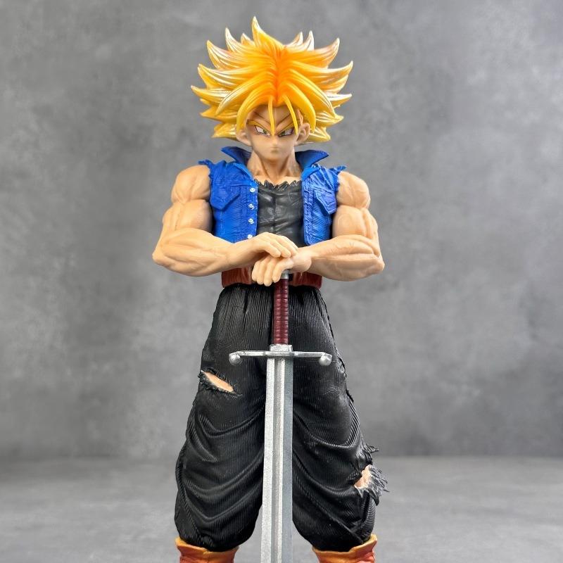 23 см/9,84 дюйма Аниме Dragon Ball Z Фигурка Траксс Фигурки Действия ПВХ Статуя Коллекционная Модель Игрушки для Детей Подарки