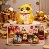 100% Оригинальный Кот-Медведь Youbi Серия Дедушка Счастливый Кот Китайский Стиль Слепой Бокс Стилизованная Очаровательная Модель Коллекционная Фигурка Подарок
