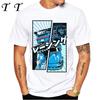 New Summer Men Short Sleeve RWB 997 Manga Style It All Starts With A Dream Car Classic T-Shirt Hip Hop Boy White Casual Tees