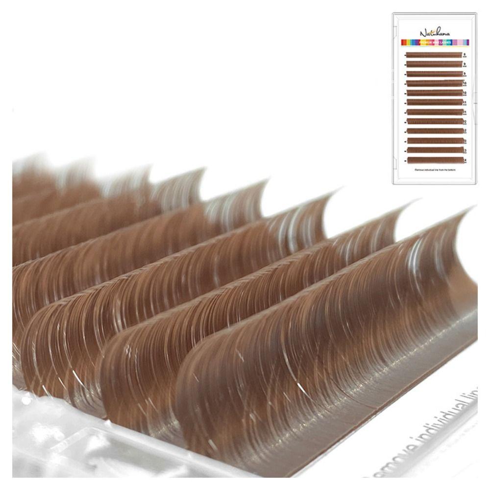 Caramel Colored Caramel Colored Lashes Mink Individual Eyelashes False Eyelashes Lashes Extension