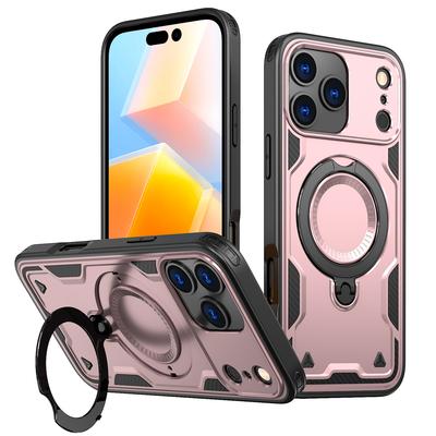 Новый чехол для мобильного телефона IPhone17promax Магнитная подставка 360 16 Противоударный для Apple 15pro Защитный чехол