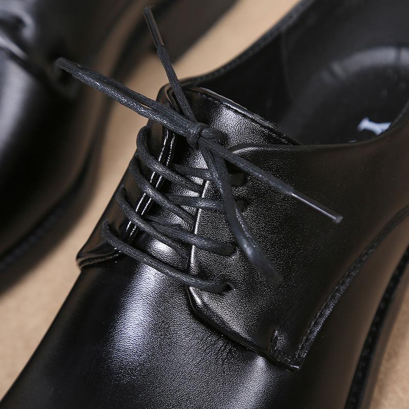 Мужская модная и дышащая кожаная обувь с увеличенным кончиком, деловая официальная мужская обувь, универсальная повседневная обувь