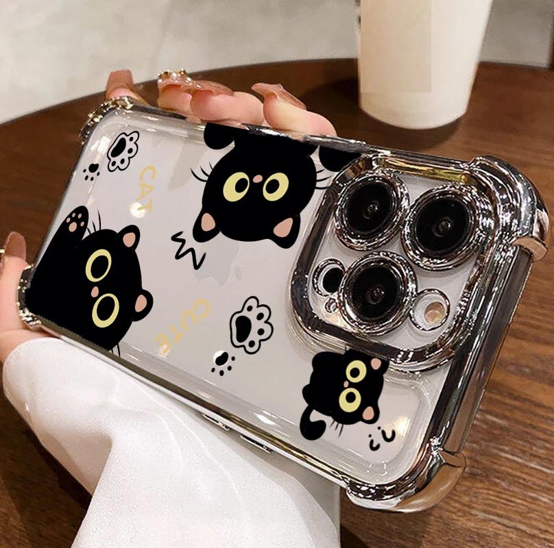 Case Cover For Motorola Edge 70 60 50 Fusion 5G G77 G06 G60 G24 Edge 50 Cute Cat Claw Cartoon Casing Silicone