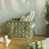 Linen Folding Underwear Storage Box Storage Basket Cosmetic Book Organizer Desktop Storage Box