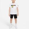 Nike Футболка с коротким рукавом и круглым вырезом с принтом из мультфильма, детские топы, белая DX7623-100