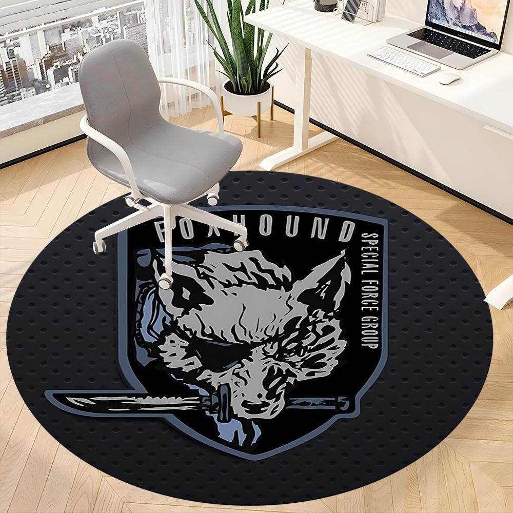 1pc FOXHOUND Special Office Round Area Rug, Indoor Mat Suitable For Office,Bedroom Living Room Home Decor, Room Deco a0926085