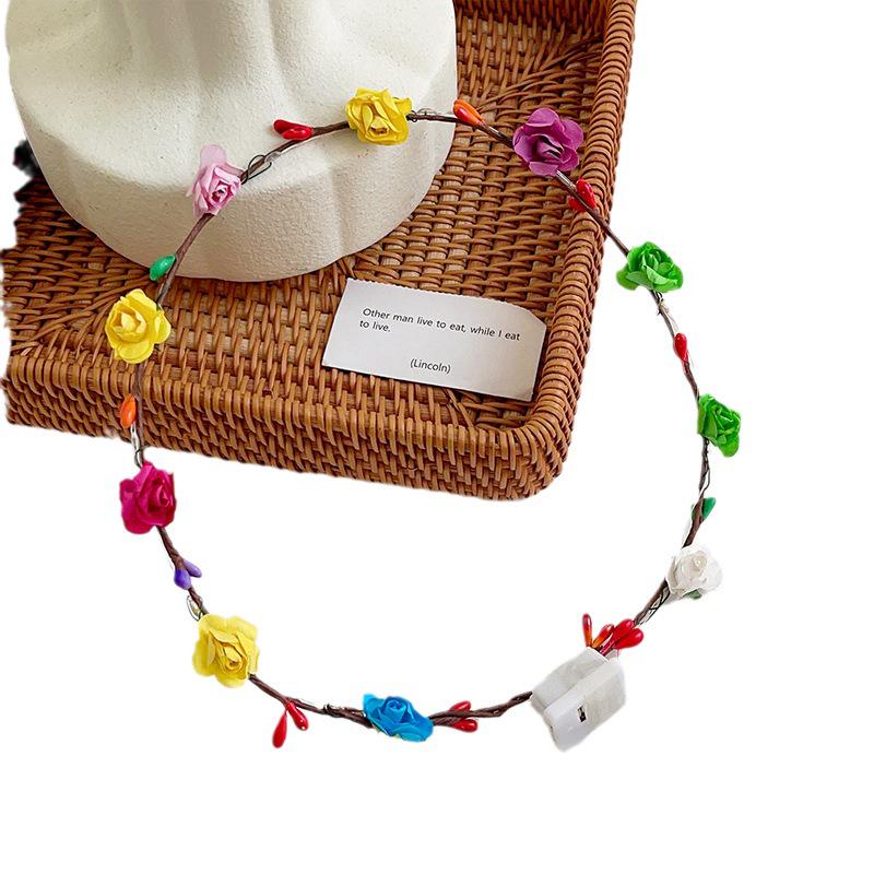 LED Luminous Hair Ring: Colorful Flashing Headband for Christmas & Events