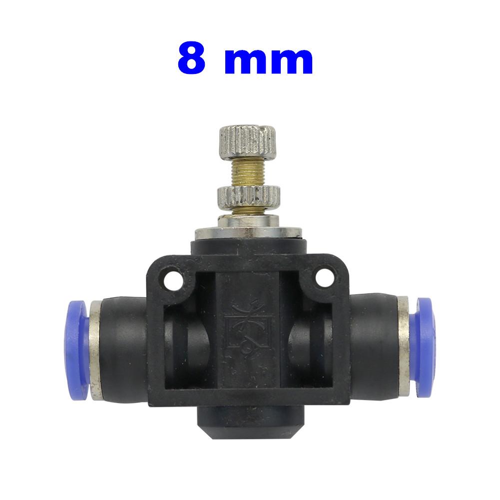 Plastic Tee Valve with Adjustable Flow Control for Garden Irrigation - Compatible with 4mm To 12mm Pipes KTY