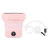 Folding Washing Machine Sakura Pink 8L 3 Modes with Drainage Basket Foldable Underwear Washer