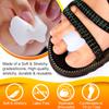Sumifun 6 Pairs  One-toe Hole Soft Silicone Toe SeparatorsToe Cover Toe Protector Toe Corrector Foot Care Blue and White