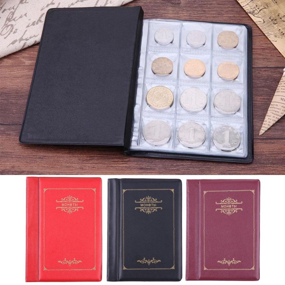 120 Pockets Money Book Commemorative Holders Coin Collection Book Coins Storage Album Coin Storage