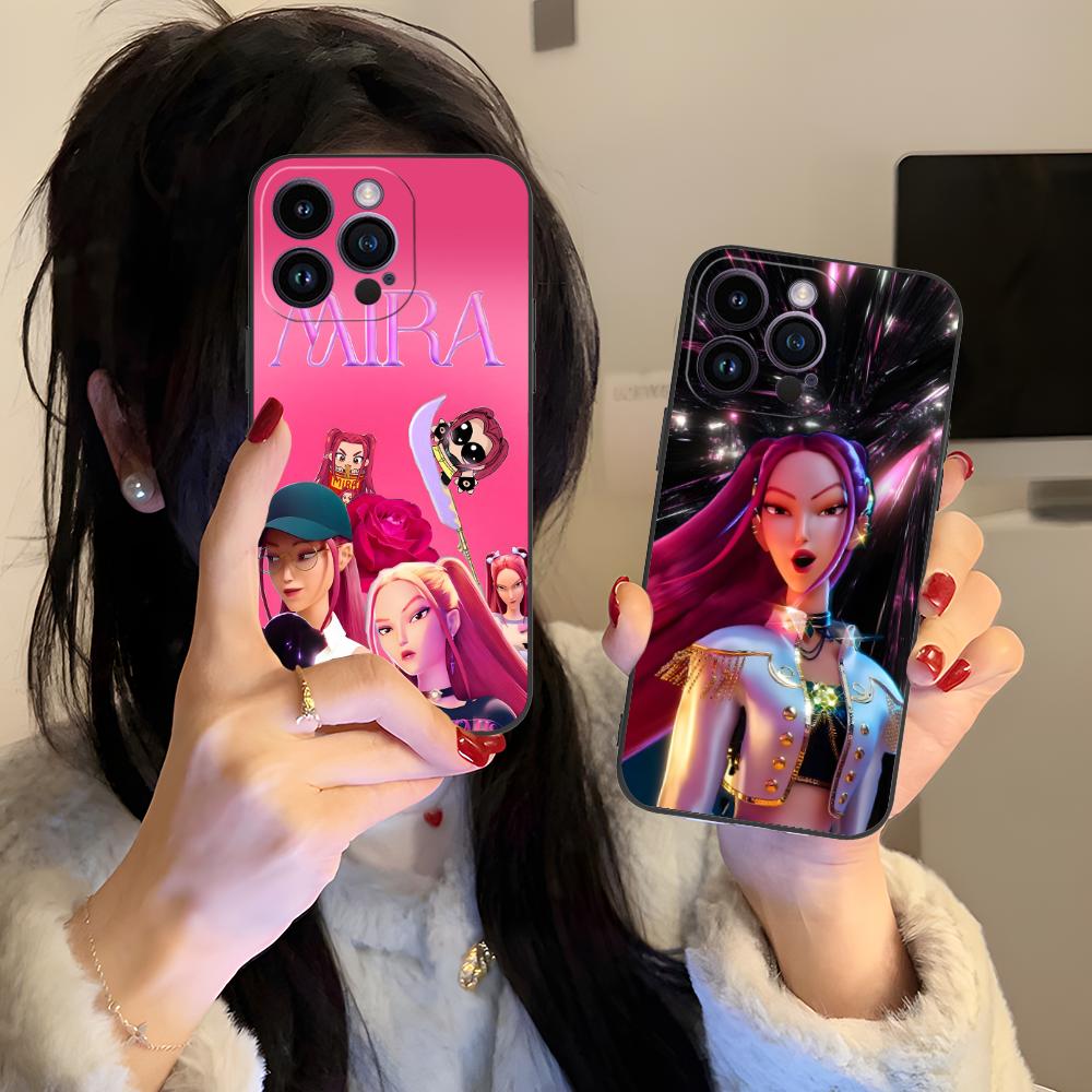 KPOP Hunters Чехол для телефона Mira для iPhone 17 16 15 14 13 12 11 X XR XS 8 7 Pro Max Plus Mini Цветной Защитный Роскошный Чехол Красивый