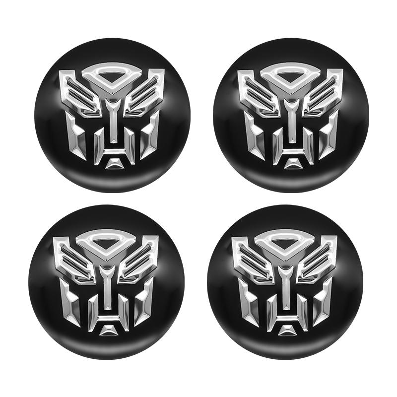 4pcs/set 56+60mm Autobot Emblem Car Wheel Center Cap Hub Covers Badge For HONDA TOYOTA BMW KIA Chevrolet FORD LEXUS